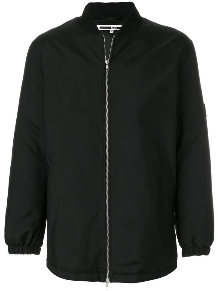 Mcq Alexander Mcqueen Classic Bomber Jacket - Black