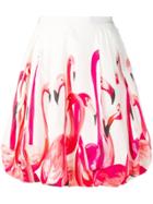 Sara Roka Flamingo Skirt - White