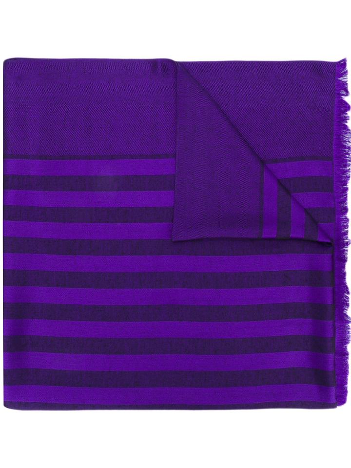 Haider Ackermann Tonal Stripes Scarf - Pink & Purple