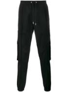 Dior Homme Cargo Sweatpants, Men's, Size: 50, Black, Virgin Wool