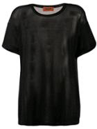 Missoni Sheer Panel T-shirt - Black