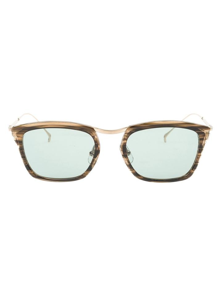 Issey Miyake Square Frame Sunglasses - Brown