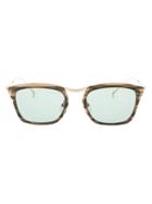 Issey Miyake Square Frame Sunglasses - Brown