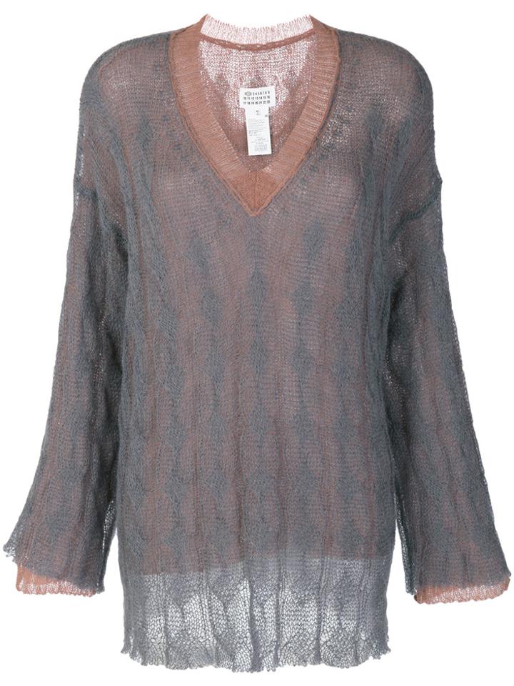 Maison Margiela Knit Layered Top - Grey