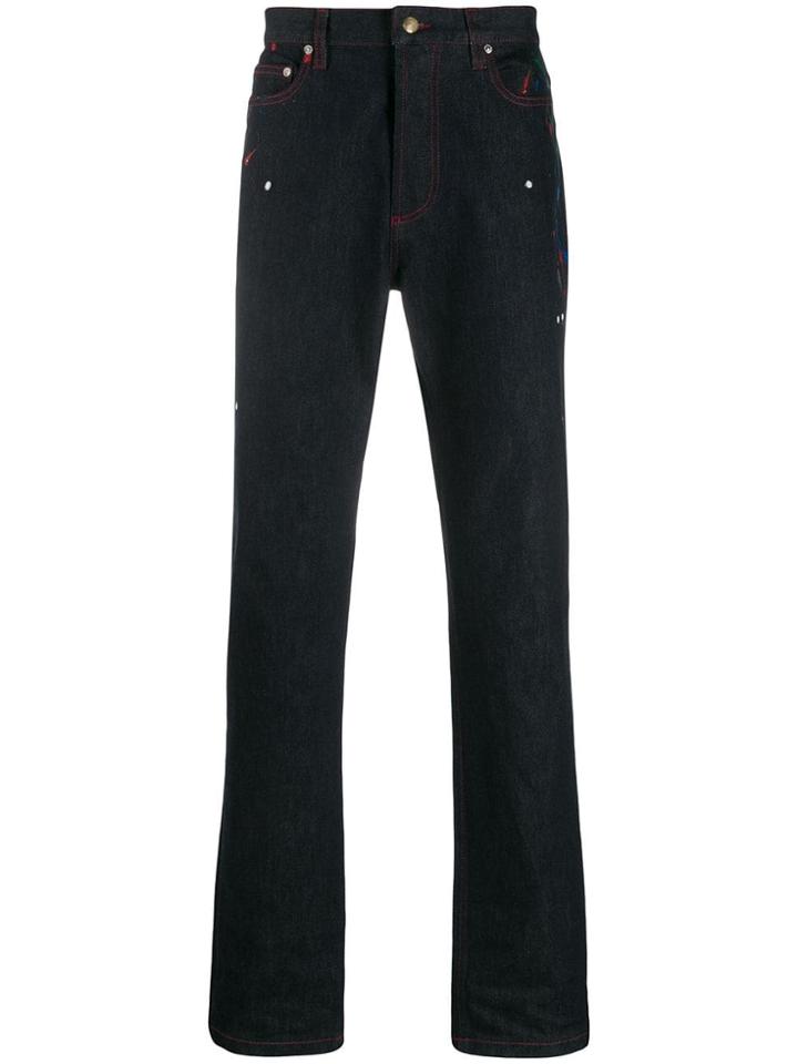 Paul Smith Paint Splash Jeans - Blue