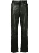 Wooyoungmi Classic Leather Trousers - Black