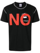 Tigran Avetysian Slogan Patchwork T-shirt - Black