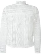 Self-portrait Crochet Lace Longsleeved Blouse