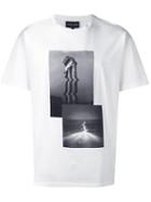 Emporio Armani Photo Print T-shirt, Men's, Size: Small, White, Cotton