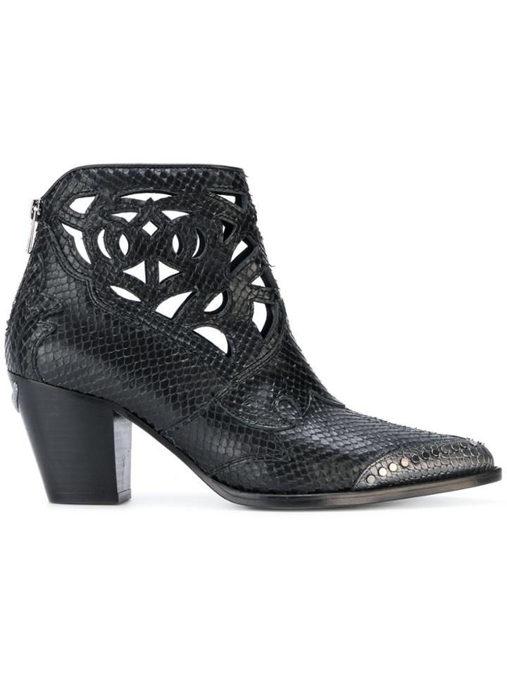 Zadig & Voltaire Cara Cut Boots - Black