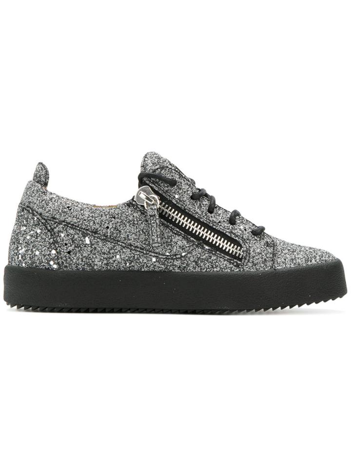 Giuseppe Zanotti Design Cheryl Glitter Sneakers - Grey
