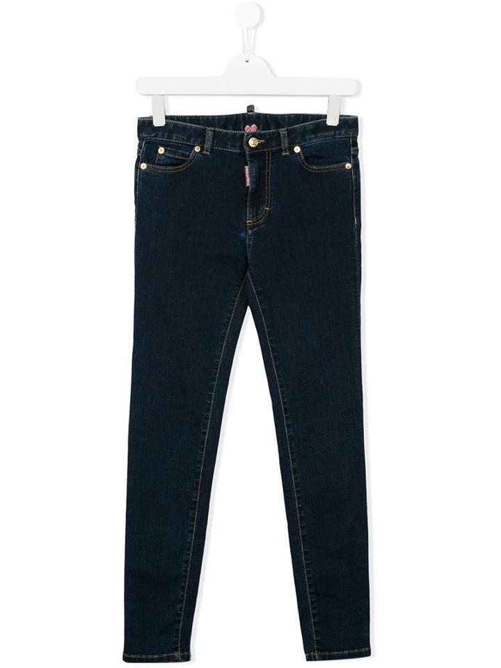 Dsquared2 Kids Skinny Jeans, Girl's, Size: 16 Yrs, Blue