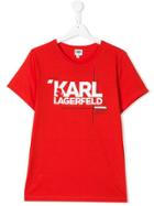 Karl Lagerfeld Kids Logo T-shirt - Red