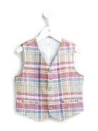 Il Gufo Checked Gilet, Boy's, Size: 8 Yrs, Pink
