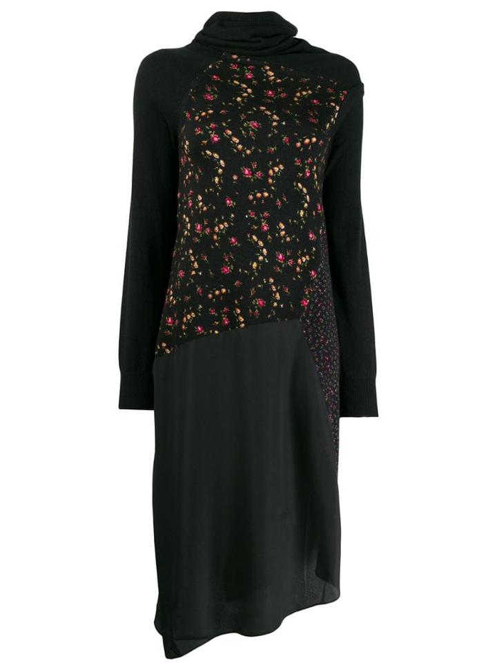 Mcq Alexander Mcqueen Turtle Neck Dress - Black