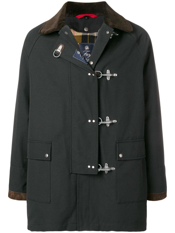 Fay Toggle Fastening Jacket - Blue