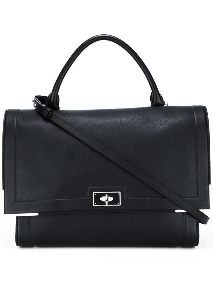 Givenchy Medium 'shark' Shoulder Bag, Women's, Black, Calf Leather