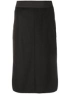 Chanel Vintage Fitted Pencil Skirt - Black