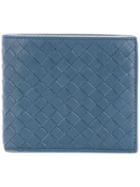 Bottega Veneta Woven Fold Out Wallet - Blue