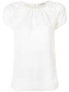Styland Pearl Embellished Blouse - White