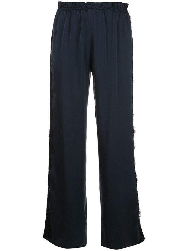 Icons Camelia Lace Stripe Trousers - Blue