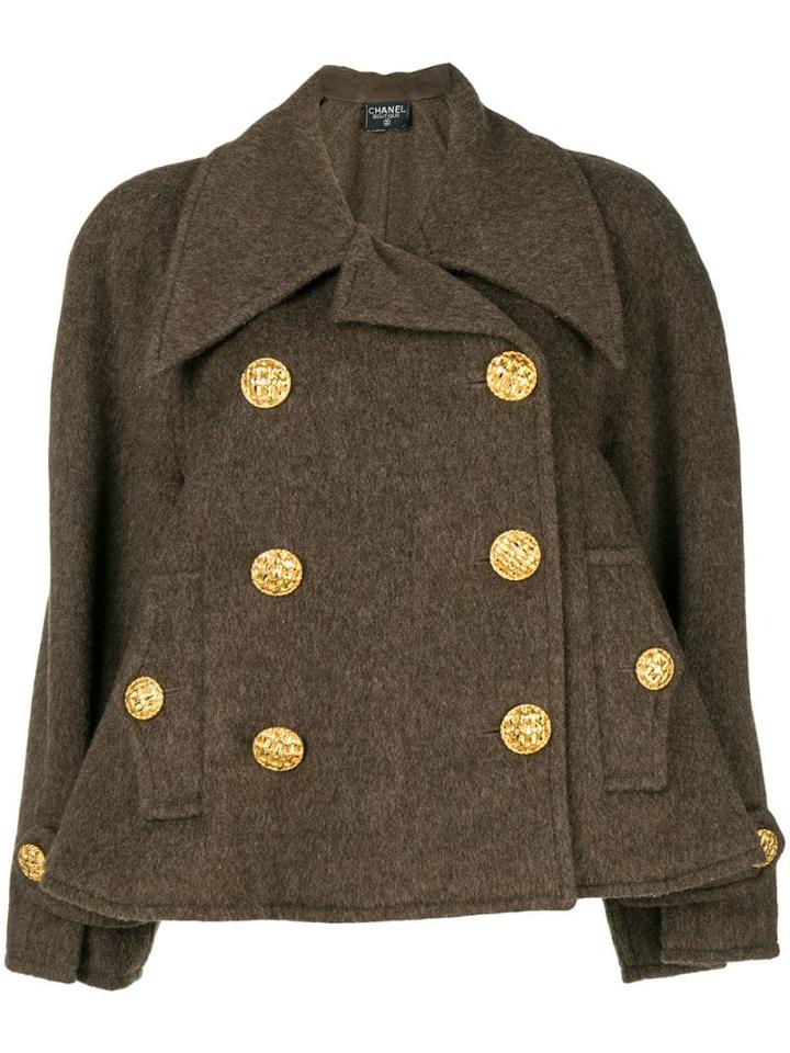 Chanel Pre-owned Double Breasted Jacket - Brown