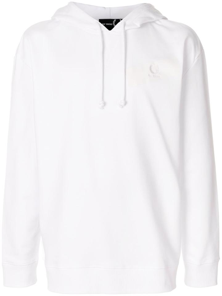 Raf Simons X Fred Perry Tape Detail Hoodie - White