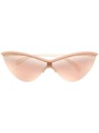 Mykita Mykita X Maison Margiela Visor Frame Sunglasses - White