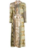 Pierre-louis Mascia Embroidered Shirt Dress - Neutrals