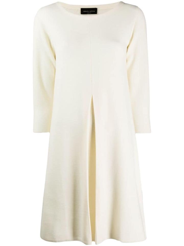 Roberto Collina Front Pleat Dreess - White