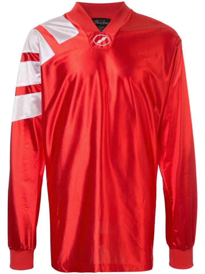 We11done Oversized Jersey Top - Orange