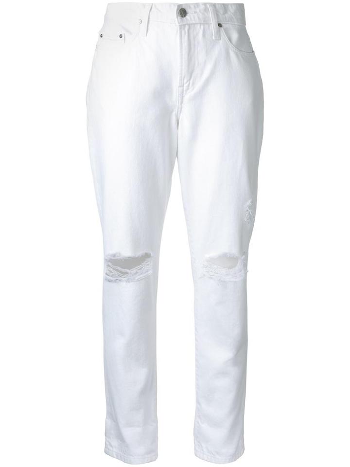 Nobody Denim Bailey Jeans, Women's, Size: 24, White, Cotton