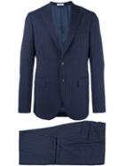 Boglioli Formal Suit, Men's, Size: 50, Blue, Virgin Wool/cupro