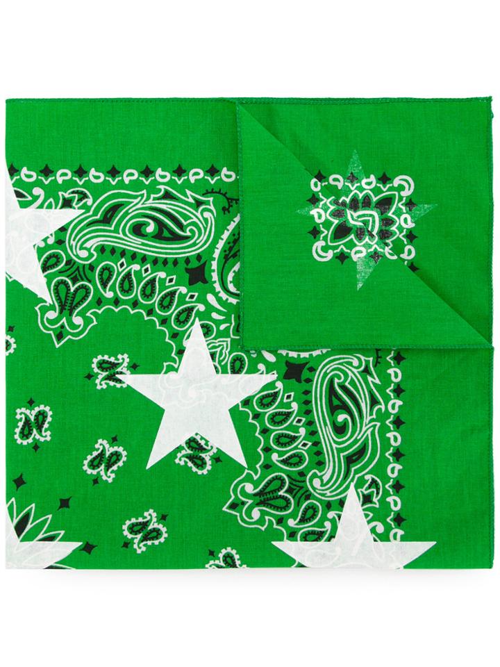 Guild Prime Patterned Star Print Scarf - Green