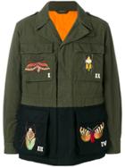 Gucci Embroidered Military Jacket - Green