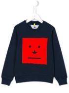 Macchia J Kids Logo Patch Sweatshirt, Boy's, Size: 10 Yrs, Blue