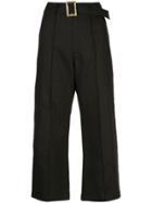 Lisa Marie Fernandez Belted Cropped Trousers - Black