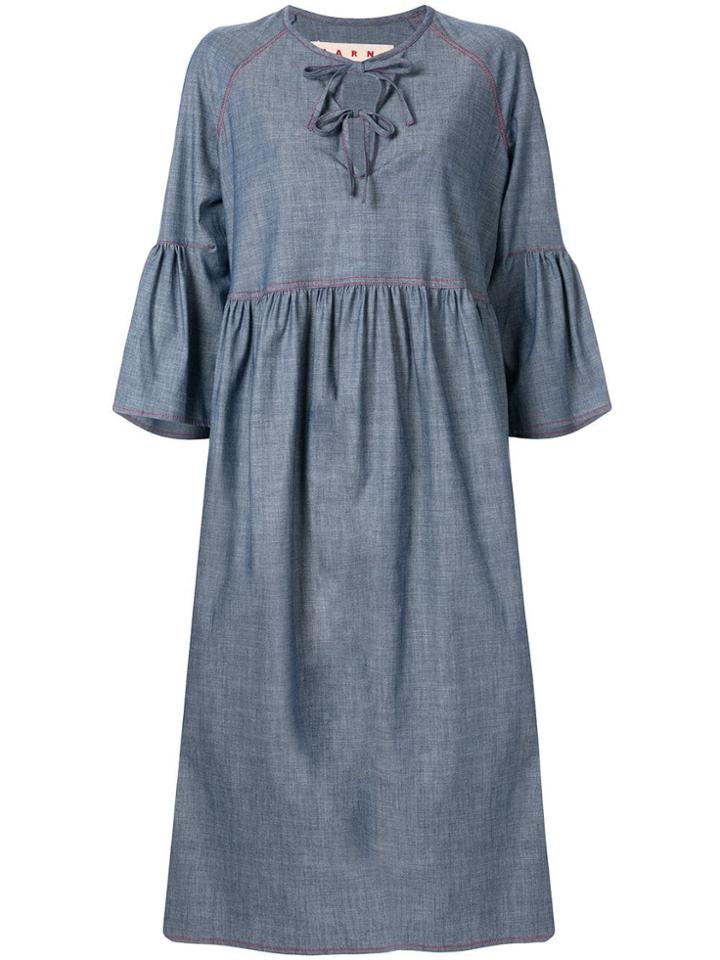 Marni Denim Midi Dress - Blue