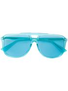 Gucci Eyewear Tinted Aviator Sunglasses - Blue