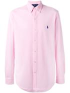 Polo Ralph Lauren - Embroidered Logo Shirt - Men - Cotton - Xxl, Pink/purple, Cotton