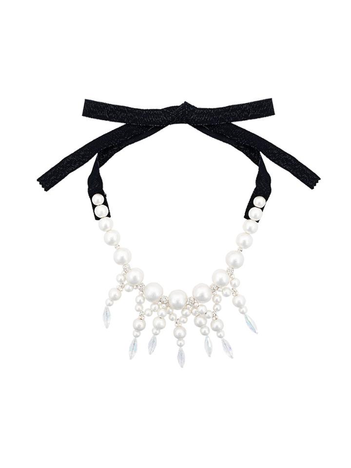 Moy Paris Layered Necklace - White