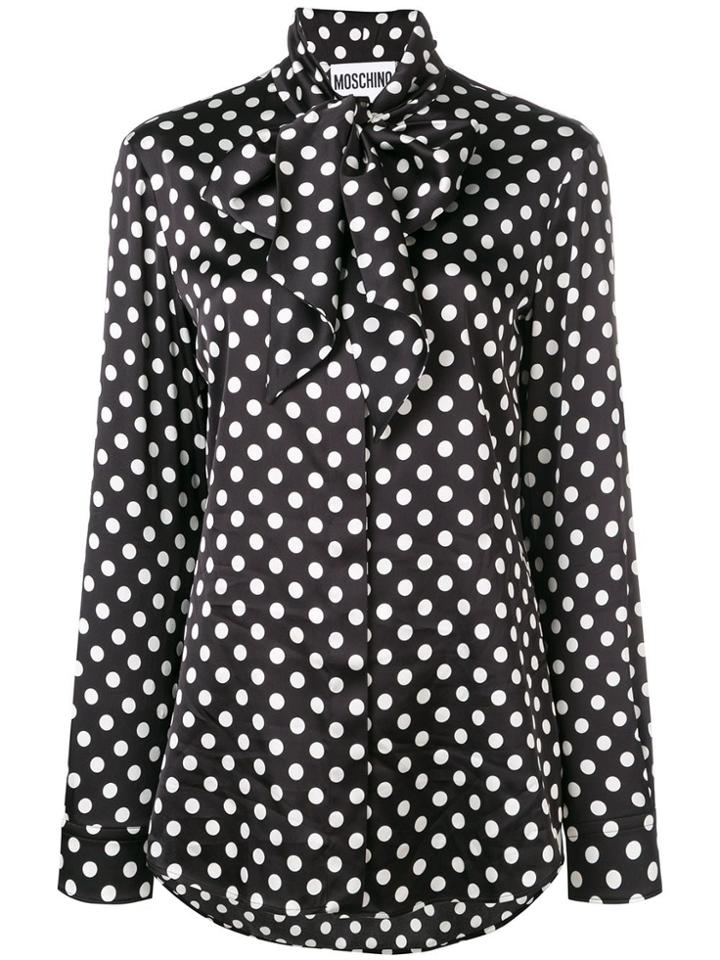 Moschino Polka Dot Print Blouse - Black