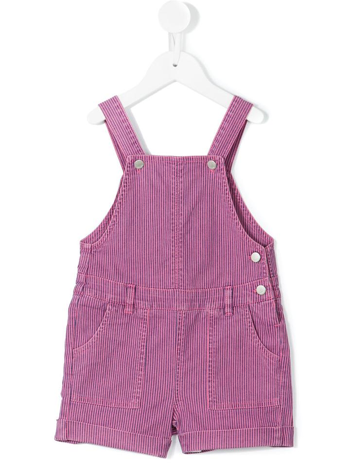 Knot - Chambray Romper - Kids - Cotton/spandex/elastane - 10 Yrs, Pink/purple