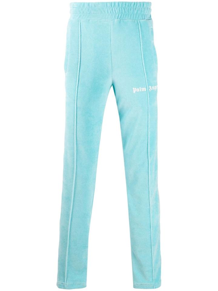 Palm Angels Chenille Track Pants - Blue