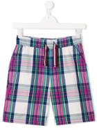 Tommy Hilfiger Junior Teen Checked Shorts - White