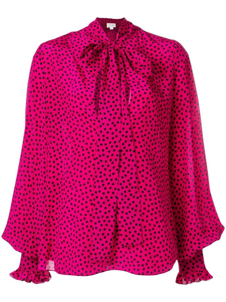 Redemption Polka Dot Blouse - Pink & Purple