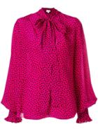 Redemption Polka Dot Blouse - Pink & Purple