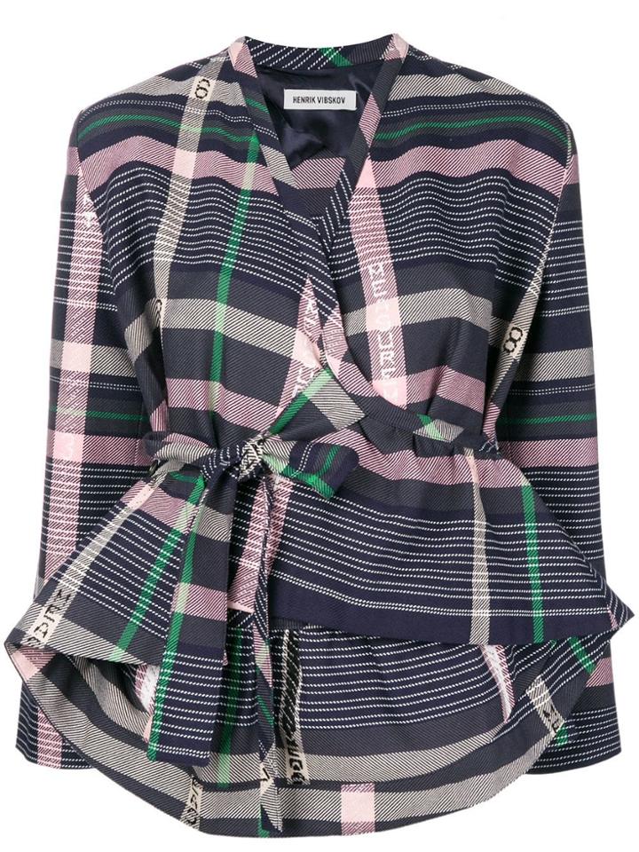 Henrik Vibskov Wrapped Front Jacket - Blue