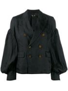 Comme Des Garçons Comme Des Garçons Double-breasted Short Coat - Black