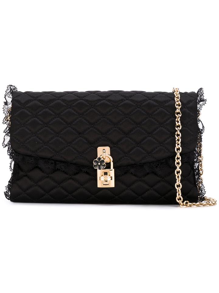 Dolce & Gabbana - Dolce Crossbody Bag - Women - Silk/polyamide/viscose - One Size, Women's, Black, Silk/polyamide/viscose